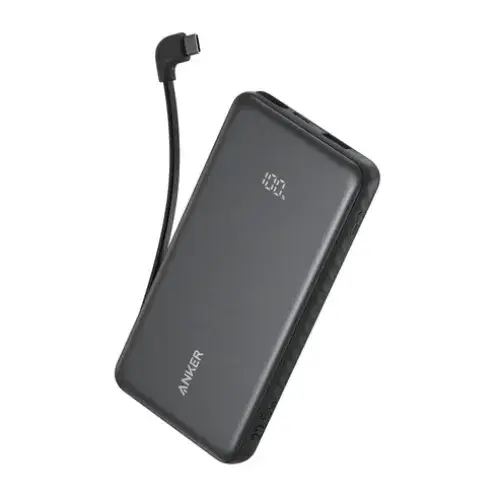 Anker Zolo 10000mAh 22.5W Power Bank with Built-in USB-C Cable